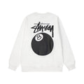 STUSSY 8 Ball Graphic Crewneck – White