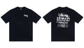 STUSSY Floral Design Graphic T-Shirt