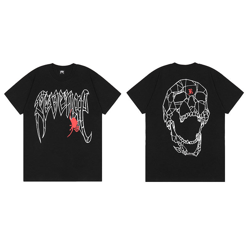 REVENGE Spider Skull Graphic T-Shirt