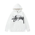 STUSSY Big Logo Pullover Hoodie White