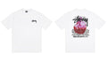 STUSSY Crystal Graphic White T-Shirt