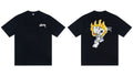 STUSSY Playing Cards Graphic Black T-Shirt