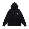 STUSSY Small Logo Pullover Hoodie Black