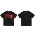 REVENGE Red Graphic Logo T-Shirt – Black