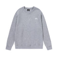 STUSSY Small Logo Crewneck Sweatshirt Grey