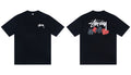 STUSSY Dice Hearts Graphic T-Shirt – Black