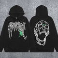 REVENGE Spider Skull Graphic Hoodie