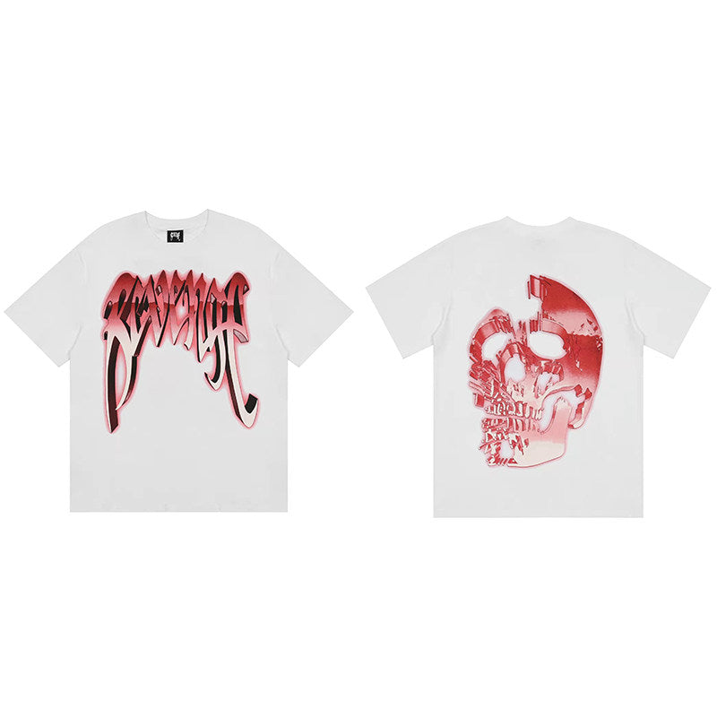 REVENGE Red Skull Graphic T-Shirt