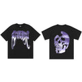 REVENGE Purple Skull Graphic T-Shirt
