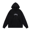 STUSSY Signature Logo Black Pullover Hoodie
