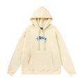 STUSSY Signature Logo Cream Pullover Hoodie