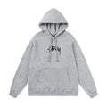 STUSSY Signature Logo Grey Pullover Hoodie
