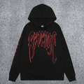 REVENGE Red Outline Graphic Pullover Hoodie