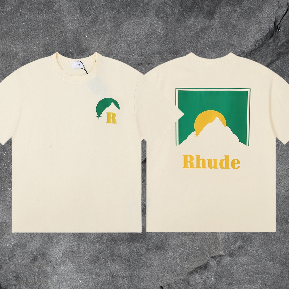 RHUDE Sunrise Mountain Graphic T-Shirt