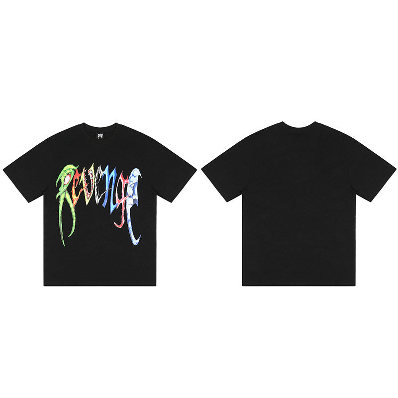 REVENGE Multicolor Graffiti Logo T-Shirt
