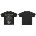 GodSpeed Washed Black Skull Helmet T-Shirt