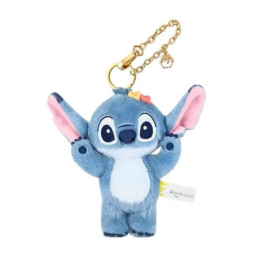 Authentic Stitch Standing Plush Doll Keyrings