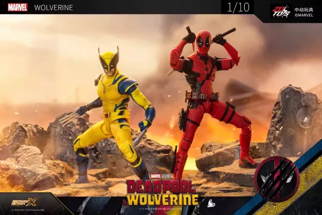 ZD Toys Marvel Deadpool & Wolverine Deadpool 1/10 Action Figure
