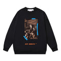 Off-White Artwork Logo Graphic Sweatshirt Black