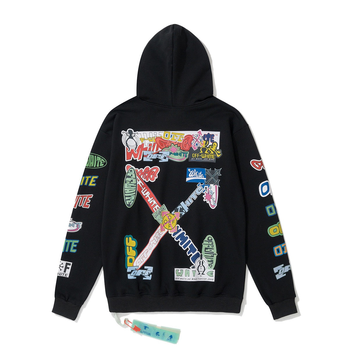 Off-White Black Colorful Arrow Hoodie