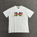 Graphic Print White T-Shirt Unisex Streetwear Casual Short Sleeve Tee