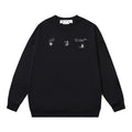 Off-White Distressed Logo Sweatshirt Black