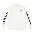 Off-White Diagonal Stripe Logo Sweatshirt White