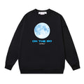 OFF WHITE On The Go Moon Graphic Crewneck Sweatshirt Black