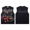 MAJESTIK Faith Graphic Studded Tank Top