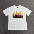 Graphic Print White T-Shirt Unisex Streetwear Casual Short Sleeve Tee