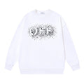 OFF WHITE Spray Logo Crewneck Sweatshirt White